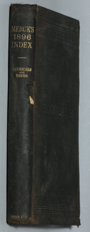 MERCK'S 1896 INDEX MEDICAL & PHARMACEUTICAL REFERENCE CHEMICALS DRUGS DOSAGES ANTIDOTES MARKET VALUES