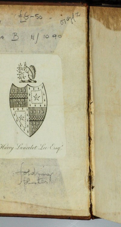 LES ELEMENS DEUCLIDE. 1720.[MATHEMATICS]. [OWNED BY HARRY LANCELOT LEE, RELATIVE OF GENERAL LEE 1753-1824]