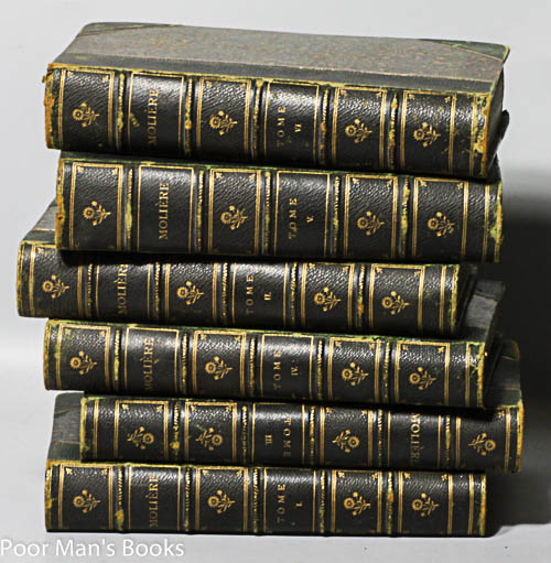 6V OEUVRES DE MOLIERE AVEC DES REMARQUES GRAMATICALES DES AVERTISSEMENTS ET DES OBSERVATIONS [1788 COMPLETE IN 6 VOLS]