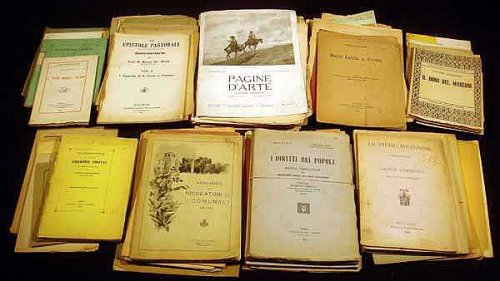 ARCHIVE ABOUT 80 ITALIAN HISTORICAL EPHEMERA LITERARY PHILOSOPHICAL SCIENTIFIC MEMORIAL OBITUARIES ARTS GEOLOGY MEDICINE SANITATION