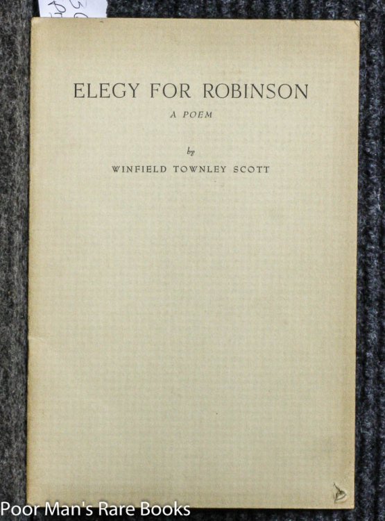 ELEGY FOR ROBINSON.