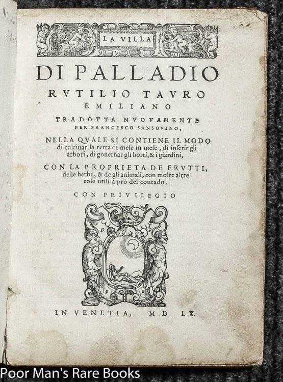 LA VILLA [1561 GARDENING, AGRICULTURE]