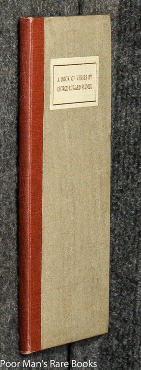 A BOOK OF VERSES [LTD ED 140/150]