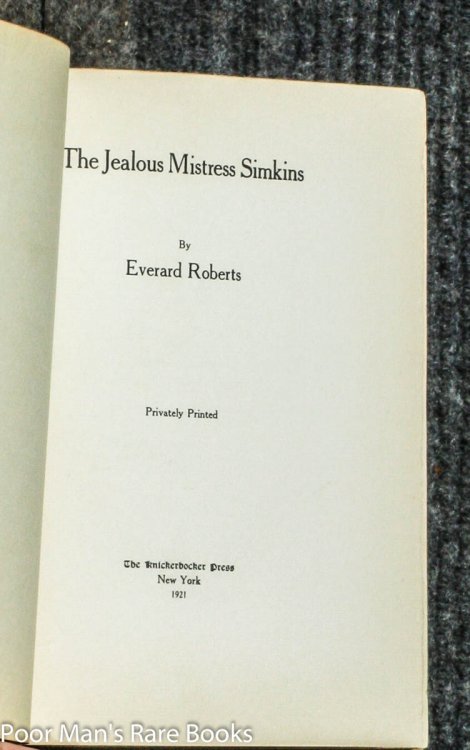THE JEALOUS MISTRESS SIMKINS