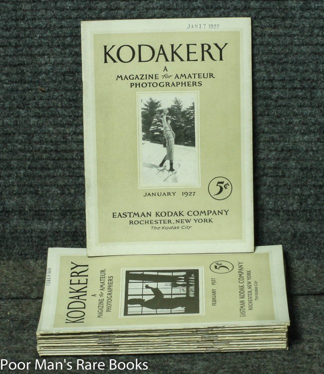 KODAKERY: A MAGAZINE FOR AMATEUR PICTURE MAKERS 12 ISSUES COMPLETE FOR 1927