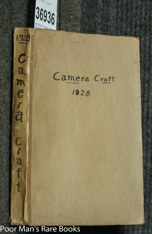 CAMERA CRAFT. A PHOTOGRAPHIC MONTHLY. VOLUME XLII JAN TO DEC 1935