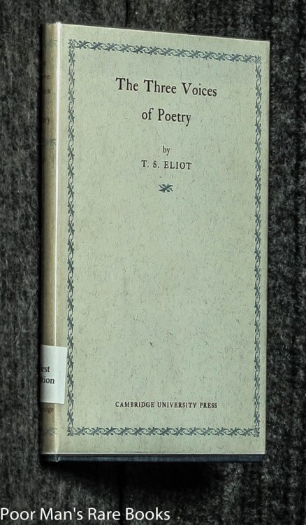 THREE VOICES OF POETRY