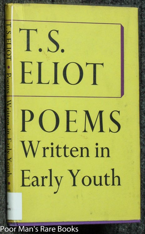 POEMS WRITTEN IN EARLY YOUTH