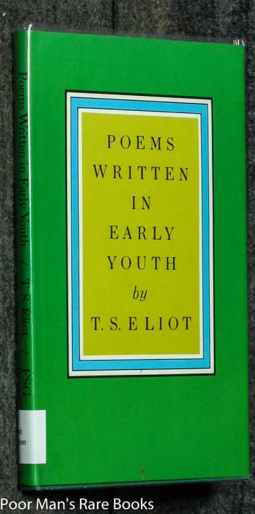 POEMS WRITTEN IN EARLY YOUTH