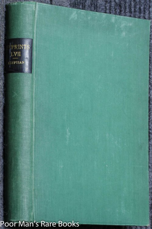 3 Egyptian Offprints In Bound Volume 1917-1934 Mesopotamia