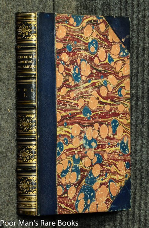 Memorials, Personal And Historical, Of Admiral Lord Gam-bier [ Gambier], G. C .b [vol I Only Of Two] Fine Binding.