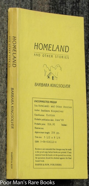Homeland And Other Stories (uncorrected Proof)