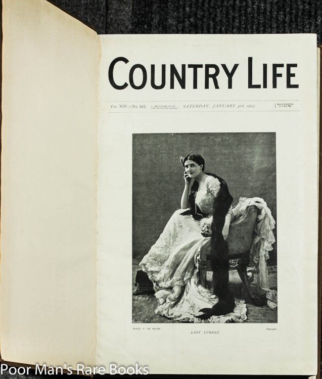 Country Life. Magazine. Vol 13, XIV Jan 3 To June 20th 1903 [fashion, Gardening, Leisure, Architecture]