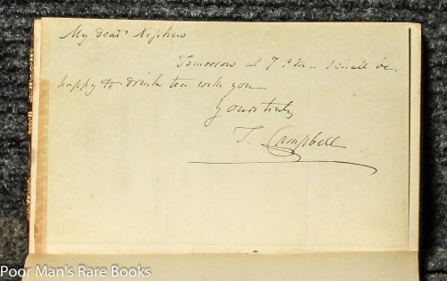 Specimens Of The British Poets V1: With Biographical And Critical Notices, And An Essay On English Poetry (1819) [signed By Author