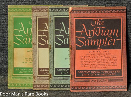 (science Fiction & Horror) 8 Vols. (wrappers). The Arkham House Sampler.