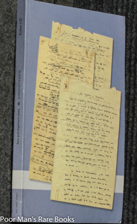 Kedem Auctions No. 48 Rare And Important Items [ Books, Ephemera]