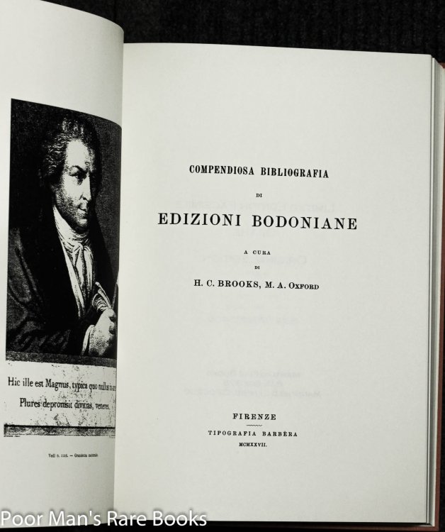 Compendiosa Bibliografia Di Edizioni Bodoniane [facsimile]