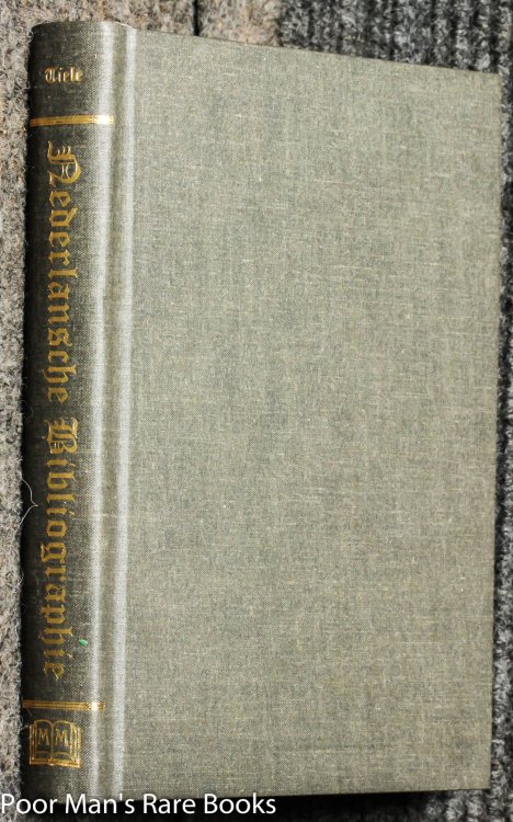 Nederlandsche Bibliographie Van Land- En Volkenkunde [ Limited Edtition Facsimile]