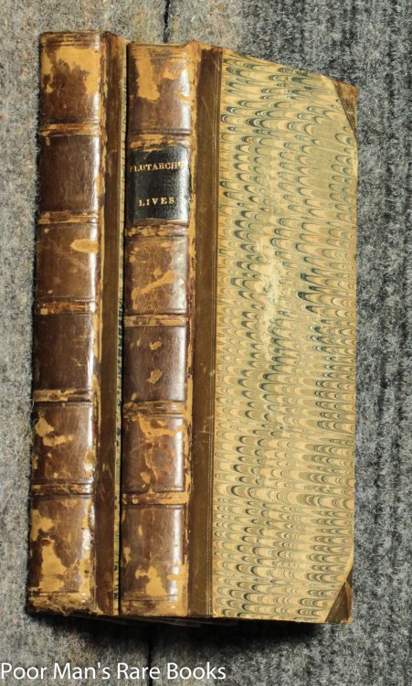 Plutarch's Lives 2 Vols [1811 Vols I & 4 Only Of 8]