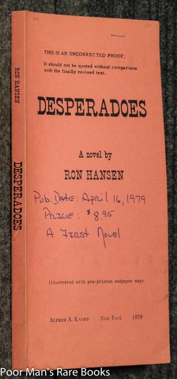 Desperadoes Uncorrected Proof: : Crime