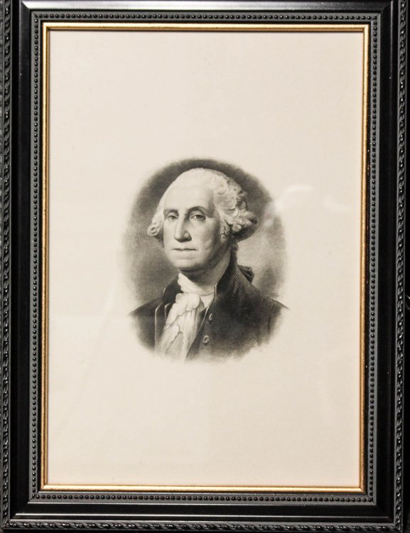 Engraved Portrait Of George Washington Ca 1800