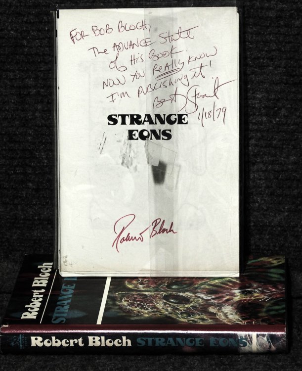 Strange Eons Advance State Of Galleys [signed By Author With Comment]
