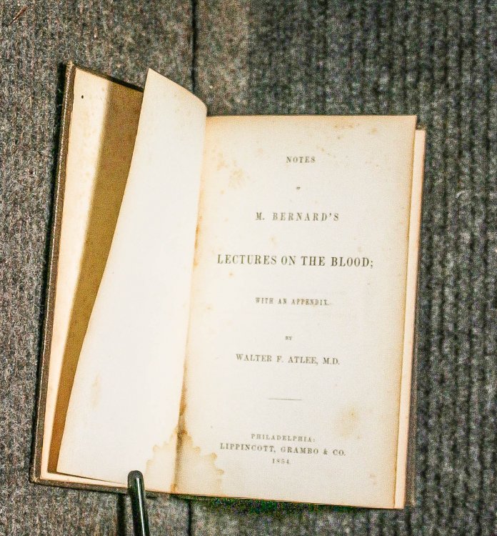 Notes Of M. Bernard's Lectures On The Blood, With An Appendix Signed By Author