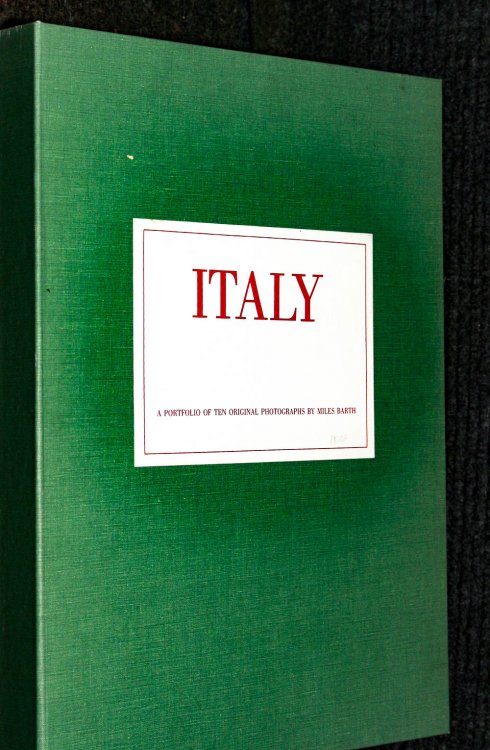Miles Barth Italy A Portfolio Of Ten Original Photographs With Manuscript LBC