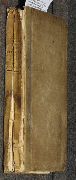 Genealogical Register Of The First Settlers Of New- England . 1829
