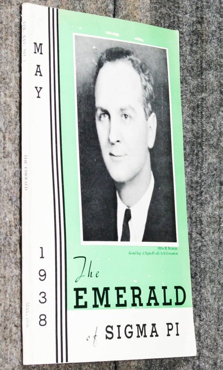 The Emerald Of Sigma Pi May 1938 [ Lincolnana]