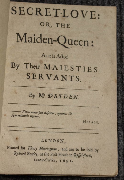 Secret-love: Or, The Maiden-queen. 1691.