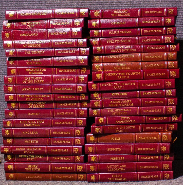 38 Vols. Shakespeare Easton. 2008-2011 Fine Leather Binding Illustrated Posted to E