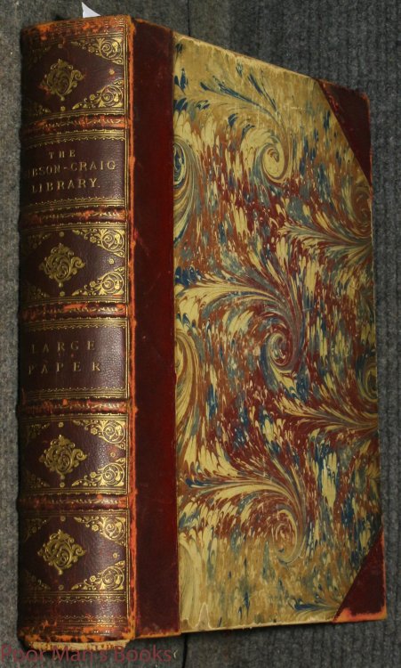 The Gibson Craig Library, Catalogue Of The Valuable And Very Extensive Library Of The Late James T. Gibson Craig, Esq.3 Parts