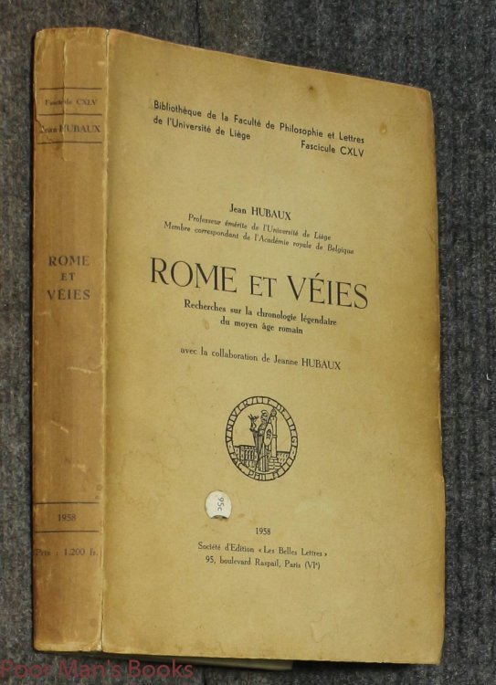 Rome Et Veies. Recherches Sur La Chronologie Legendaire Du Moyen Age Romain.