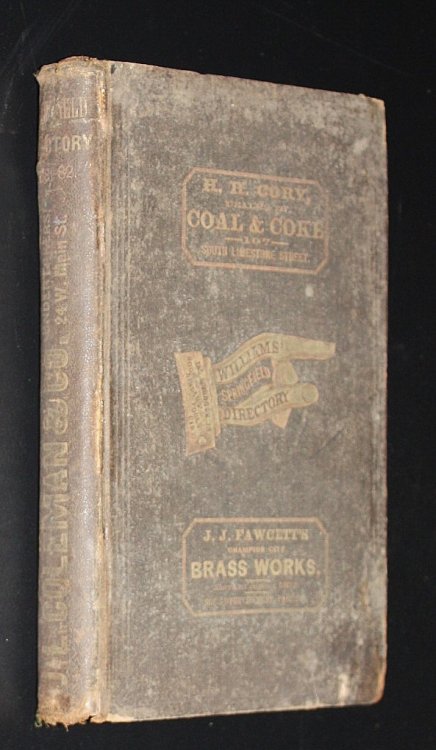 WILLIAMS' SPRINGFIELD (CLARK CO, OH) CITY DIRECTORY FOR 1881-82