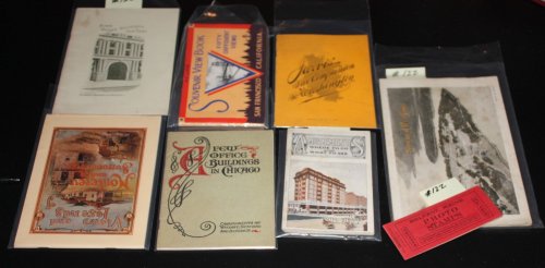 9 DIFFERENT AMERICAN SOUVENIR VIEWBOOKS 1895- 1936