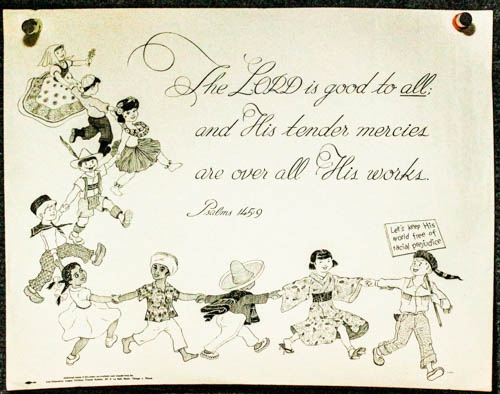 The Lord Is Good To All And His Tender Mercies Are Over All His Works. Poster 17 X 21