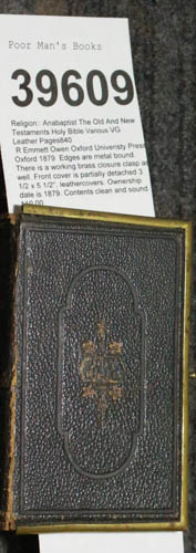 The Old And New Testaments Holy Bible