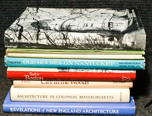 Seven Architectural Books For Homes, Mainly Massachusetts