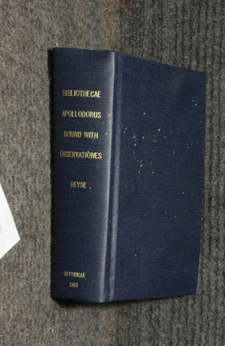 Bibliothecae, Libri Tres Et Fragmenta; Adppolodori Bibliothecam Observationes [2vols In One]