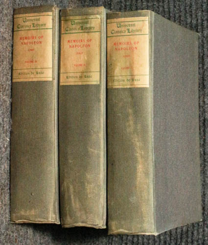 MEMOIRES OF OF THE EMPEROR NAPOLEON [CT 3 VOLUMES ]
