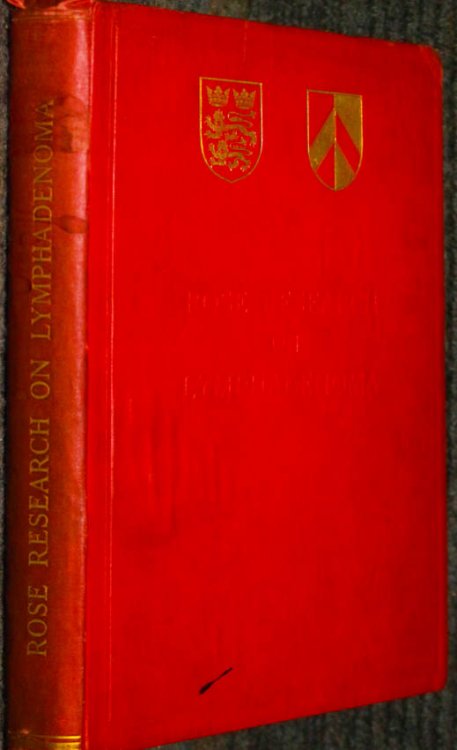 Rose Research On Lymphadenoma Red Coth , Color Plates 1932 Vivid Color Plates
