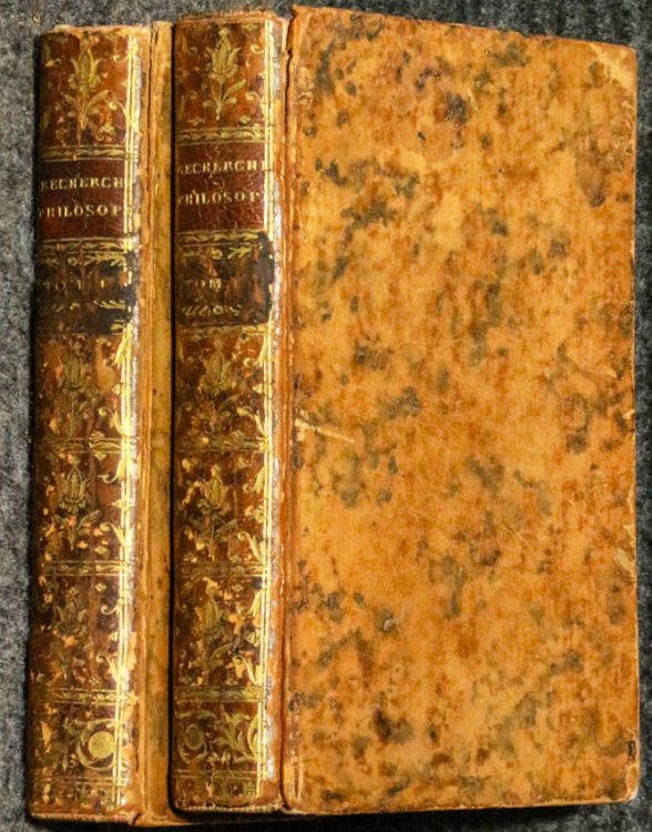 Recherches Philosophiques Sur Les Grecs. (2) Volumes. Full Leather. Berlin.*1788