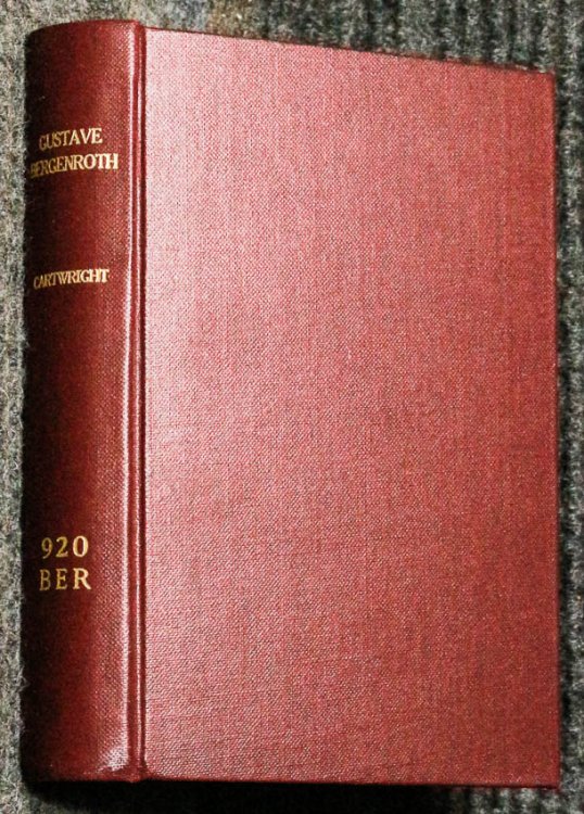 Gustave Bergenroth A Memorial Sketch [1870, Plains And California Adventures] #39754