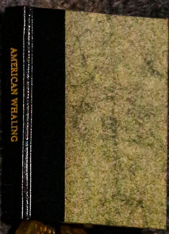 Highlights In The History Of American Whaling 363/500 Limited Edition In Miniature Book