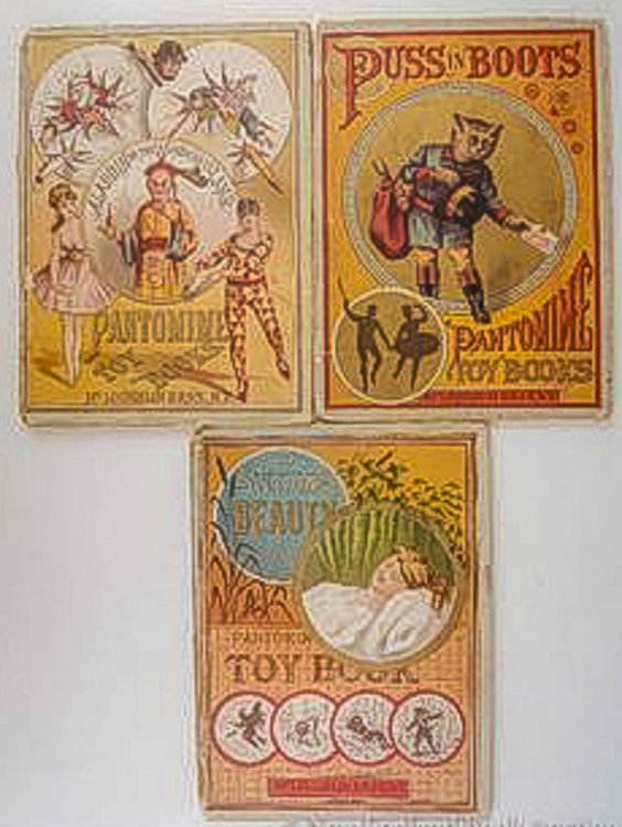 Children's. Sleeping Beauty * Aladdin Or The Wonderful Lamp * Puss In Boots. Three Pantomine Toy Books