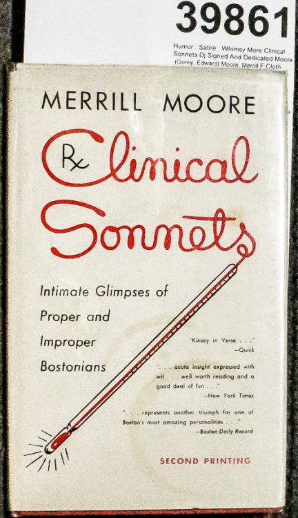 Clinical Sonnets Dj Signed And Dedicated Moore