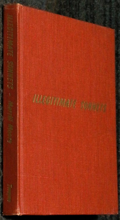 Illegitimate Sonnets Signed And Dedicated By Moore For Cozzens