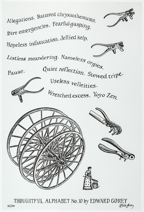 The Thoughtful Alphabet. Numbered 2, 3, 10, 14, And 15. Plus Two Other Signed Posters (broadsides) From Editions Of 100