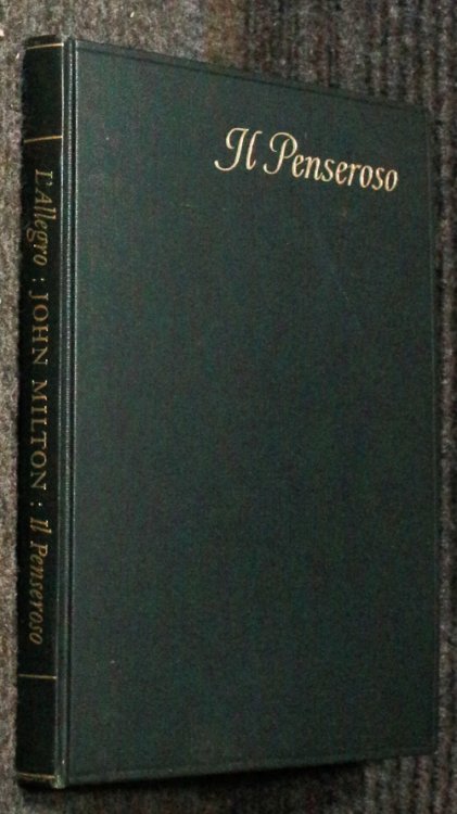L'allegro And IL Penseroso [bound Tete Beche] Laid In Paradise Lost 1st Ed Bibliography. Bound With L'allegro 1954